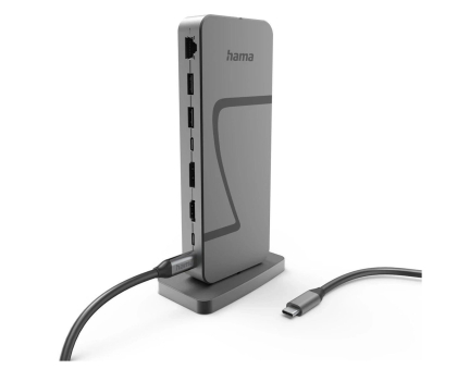 Akcesoria HAMA STACJA DOKUJĄCA USB4 USB-C PD 40 Gbit/s 10 PORTÓW
